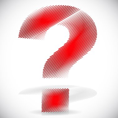 red question mark icon clipart
