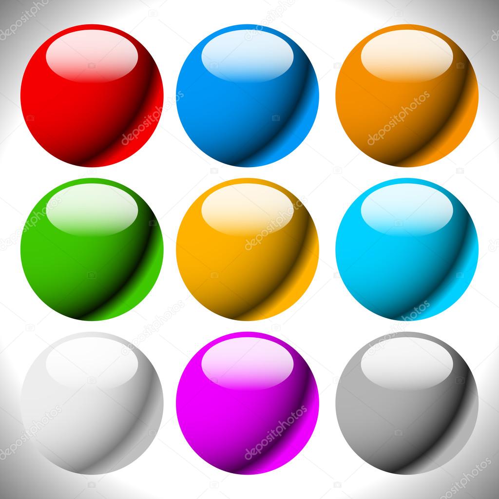 Empty circle button backgrounds