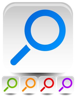 Büyüteç gözlük sembolleri