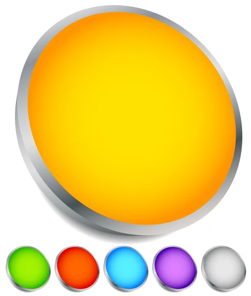Cercles boutons, badges ensemble — Image vectorielle