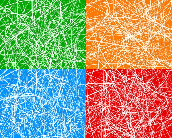 Random lines, abstract patterns set — 图库矢量图片