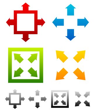 resize, maximize symbols
