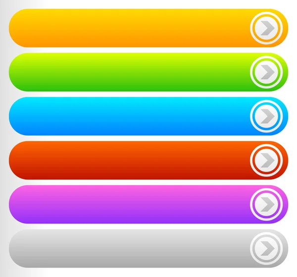 Colorful buttons or banners — Stockvector