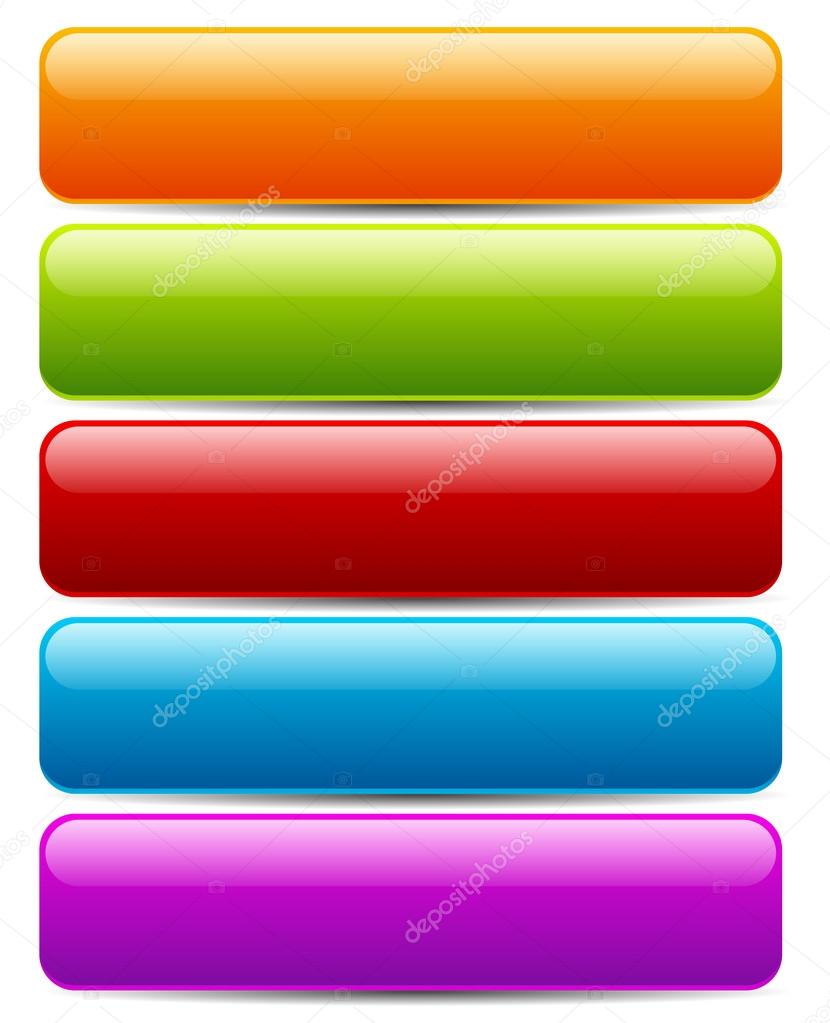 Colorful buttons or banners
