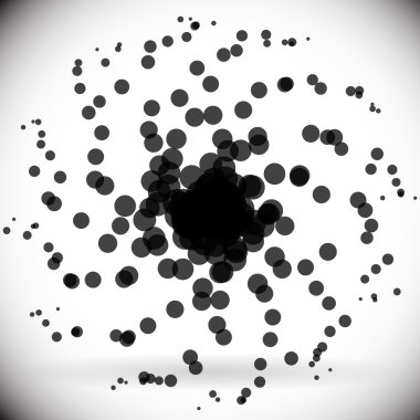 Dağınık soyut noktalar.