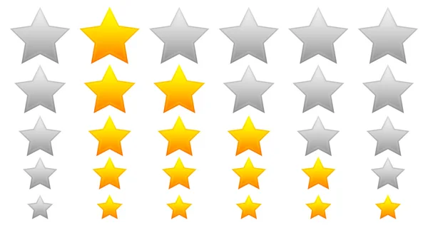 Star rating templates set — Stock Vector