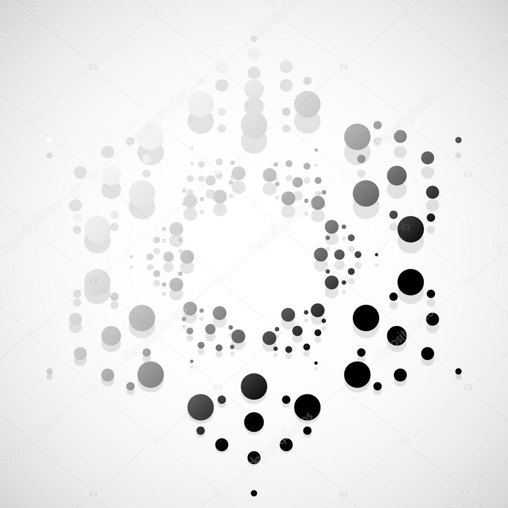 Dotted abstract element pattern