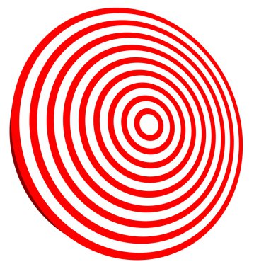 yuvarlak soyut kırmızı hedef