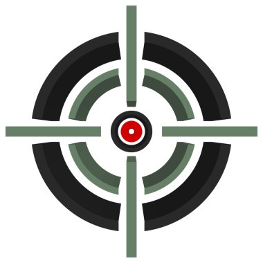 cross-hair, target, aim clipart