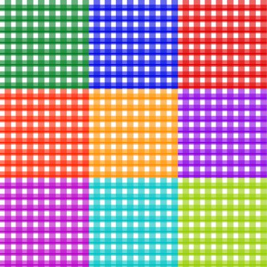 renkli damalı soyut desenler