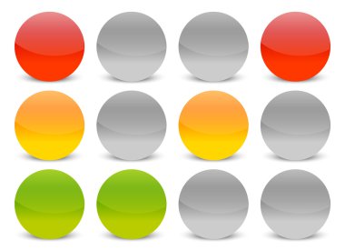 trafik ışıkları Icons set