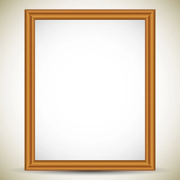 Retângulo, quadro de retrato de madeira do retrato —  Vetores de Stock