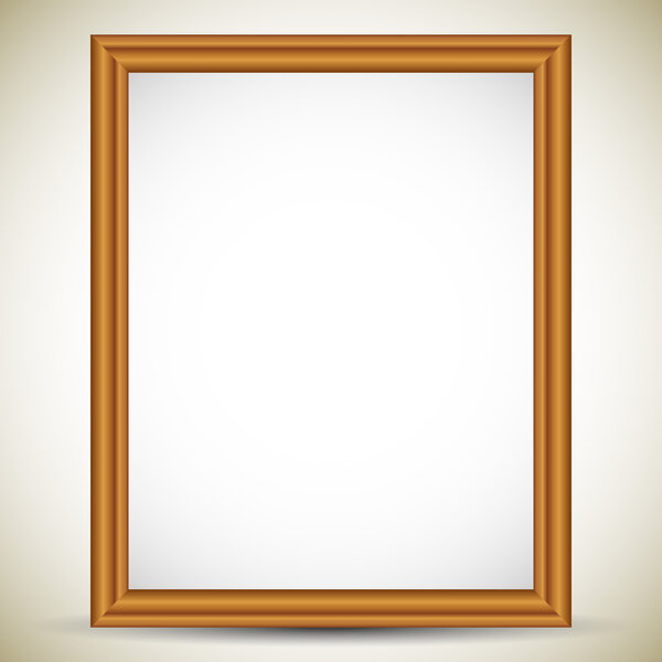 Прямоугольник, портретная деревянная рамка
