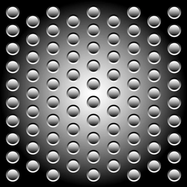 Fond métallique perforé abstrait — Image vectorielle