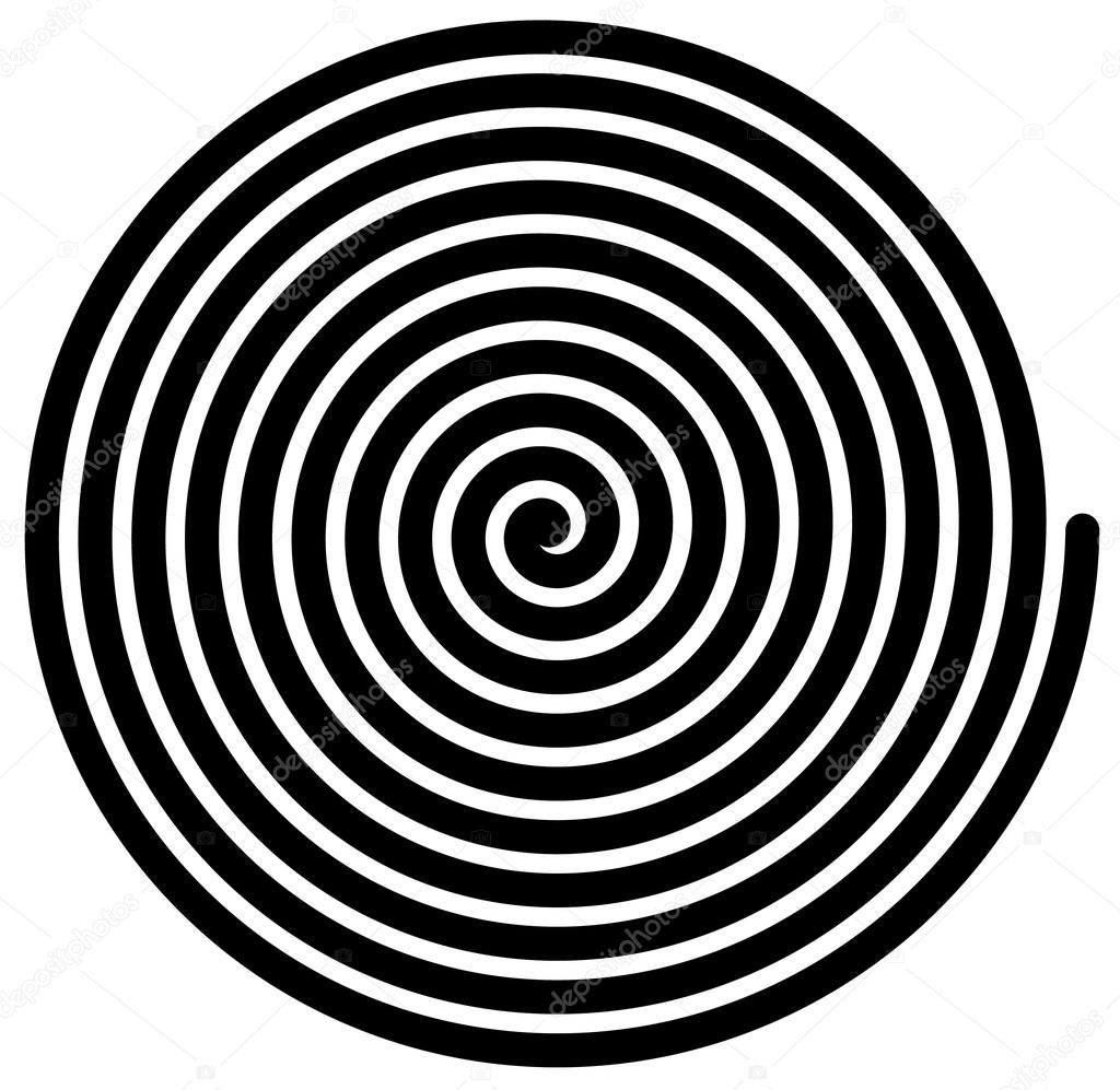 round spiral abstract background