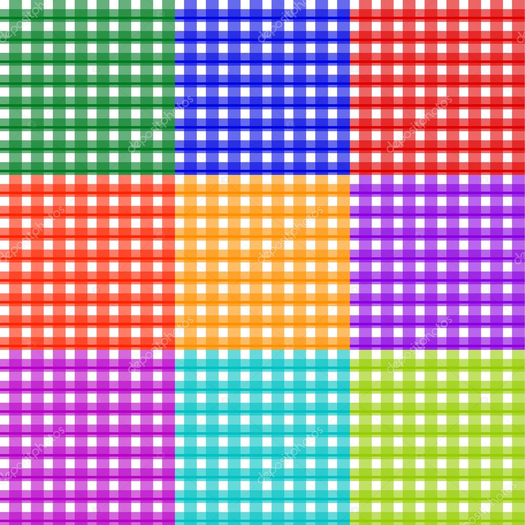 Colorful checkered abstract patterns Stock Vector by 83493256