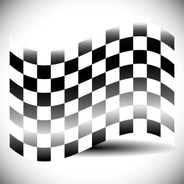 Abstract checkered flag clipart