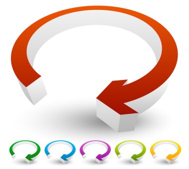 loop, refresh, reload arrows set