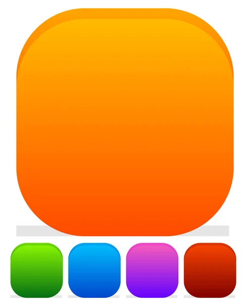 Rounded icon, button backgrounds — Stok Vektör