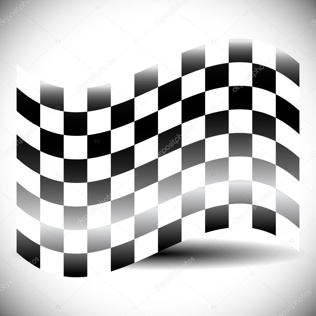 Abstract checkered flag