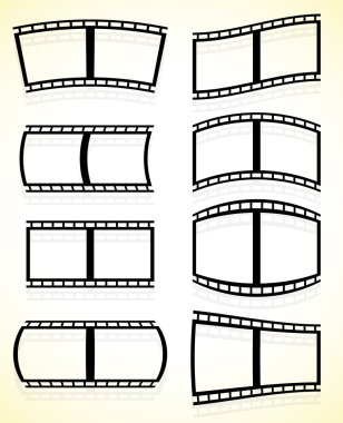 Siyah-beyaz film şeridi seti