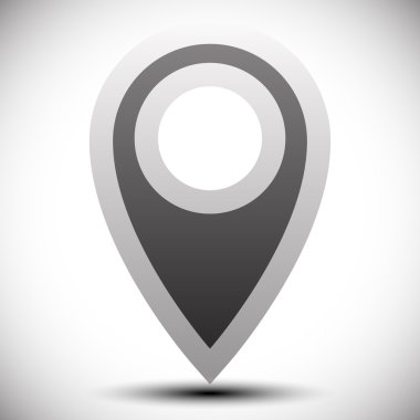 PIN harita, harita işaretleyici Icons set