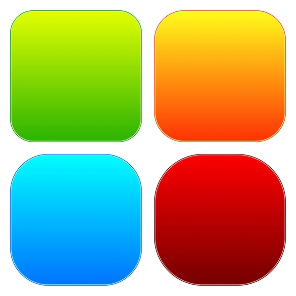 Colorful button templates — Stock Vector