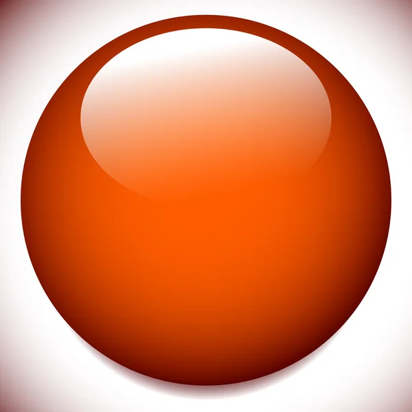 Esfera, círculo botão brilhante — Vetor de Stock