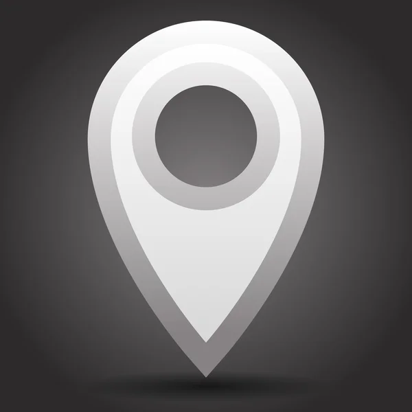Mapa pin, conjunto de ícones de marcador de mapa — Vetor de Stock