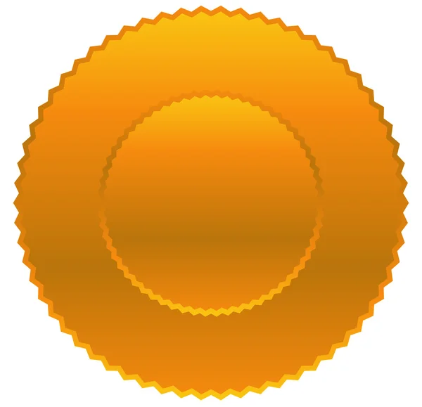 Badge métallique vierge — Image vectorielle