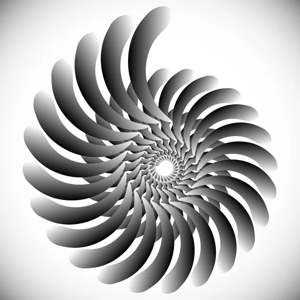 Forme abstraite de filature, élément — Image vectorielle