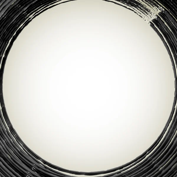 Grungy abstract circles frame — Stock Vector