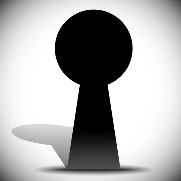 Keyhole, lock icon, symbol — Stock Vector