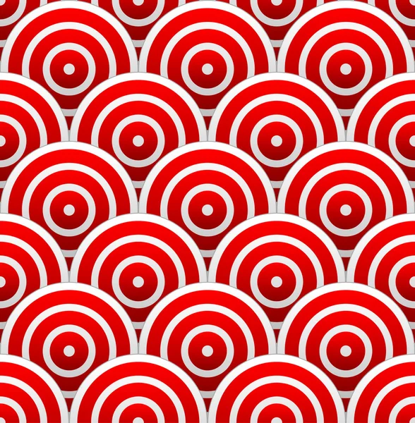Motif abstrait avec des cercles rouges . — Image vectorielle