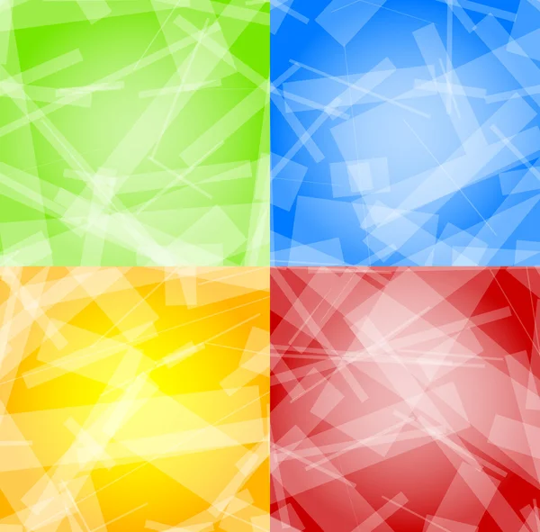 Formes abstraites ensemble de fond — Image vectorielle