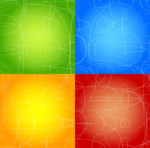 Abstract shapes background set — Stock Vector