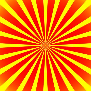 Yıldız patlaması, kuvvetli güneş ışığı arka plan.