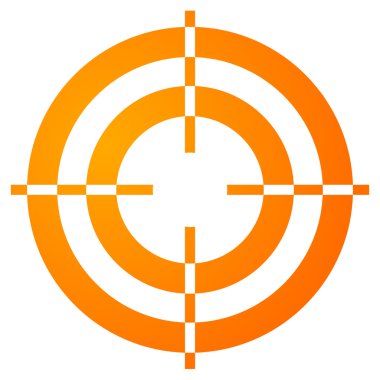 İnce artı, hedef simgesini