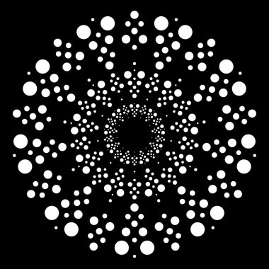 soyut eşmerkezli daire öğesi.