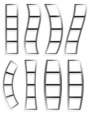 film şeritleri, film seti bantlar