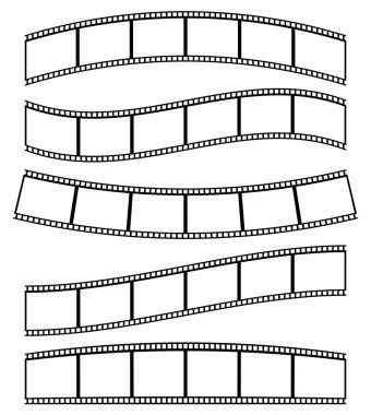 film şeritleri, film seti bantlar