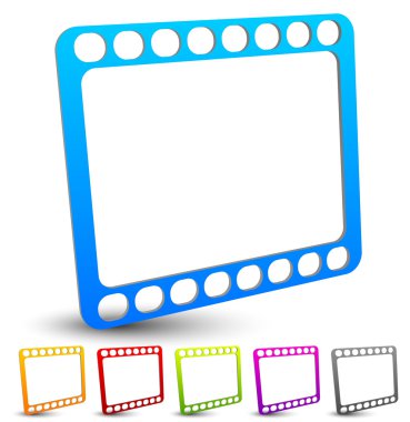 Film şeridi simge seti