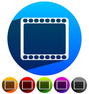 Film şeridi simge seti