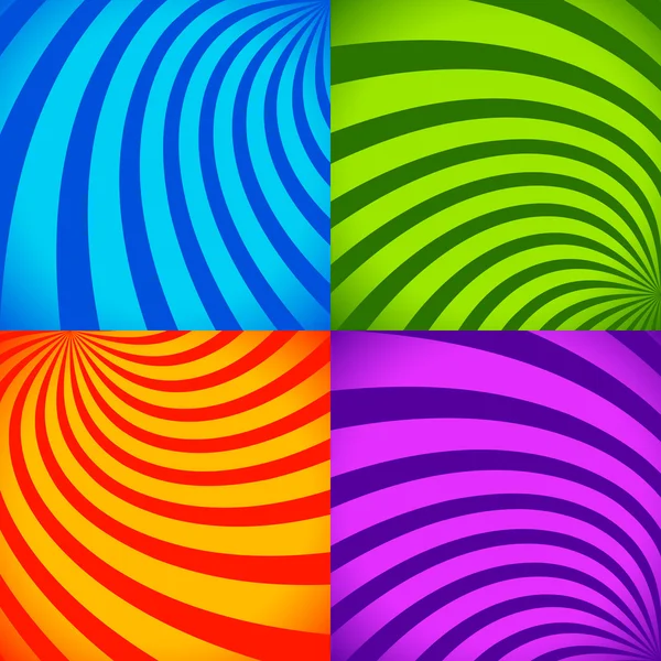 Conjunto de fondos abstractos coloridos — Vector de stock