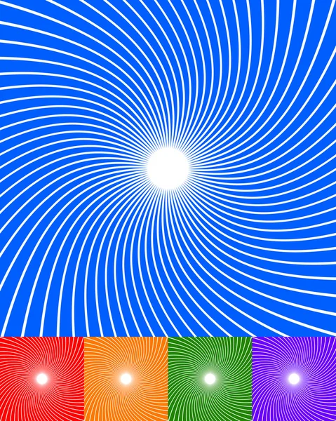 Résumé spirale, tourbillon milieux ensemble — Image vectorielle