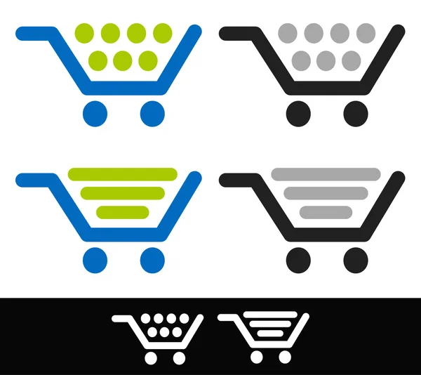 Iconos del carrito de compras . — Archivo Imágenes Vectoriales