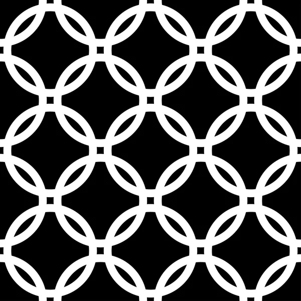 Samverkande cirklar abstrakt mönster — Stock vektor