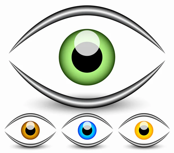 Auge, Vision, Zeichen t Zeichen gesetzt — Stockvektor