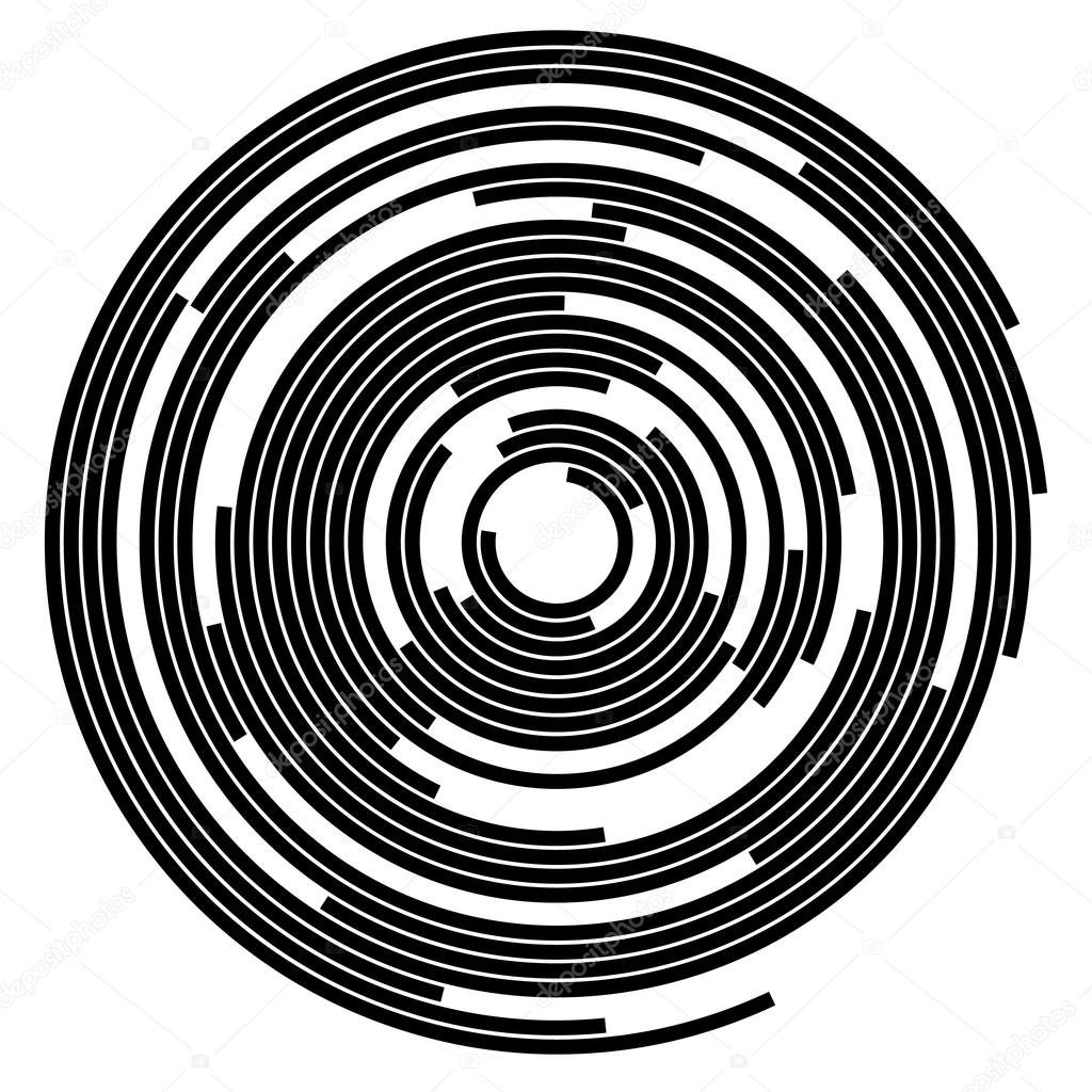 abstract concentric circles background