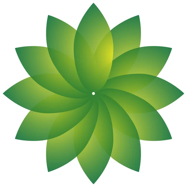 Absztrakt kör alakú virág elem — Stock Vector